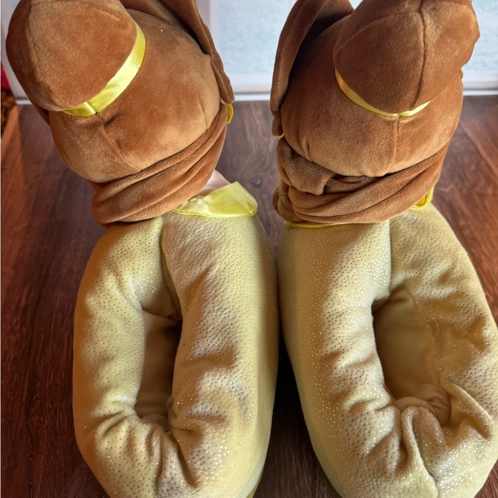 Disney Princess Belle‎ Plush Happy Feet Slippers for Kids